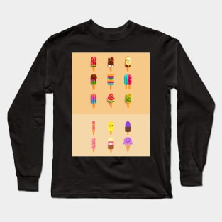 cute ice cream lovers Long Sleeve T-Shirt